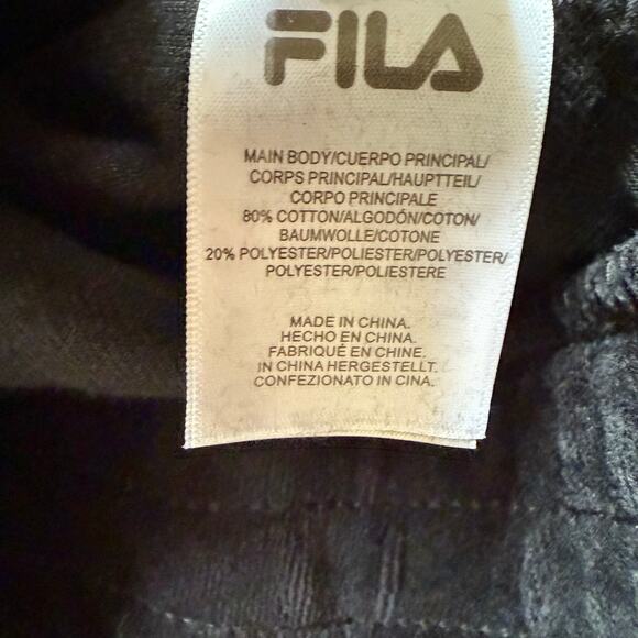 Fila Men's Black Velour Zip Up Track Jacket Deverall Size 4XL 90's Hip Hop NWT - Picture 6 of 8